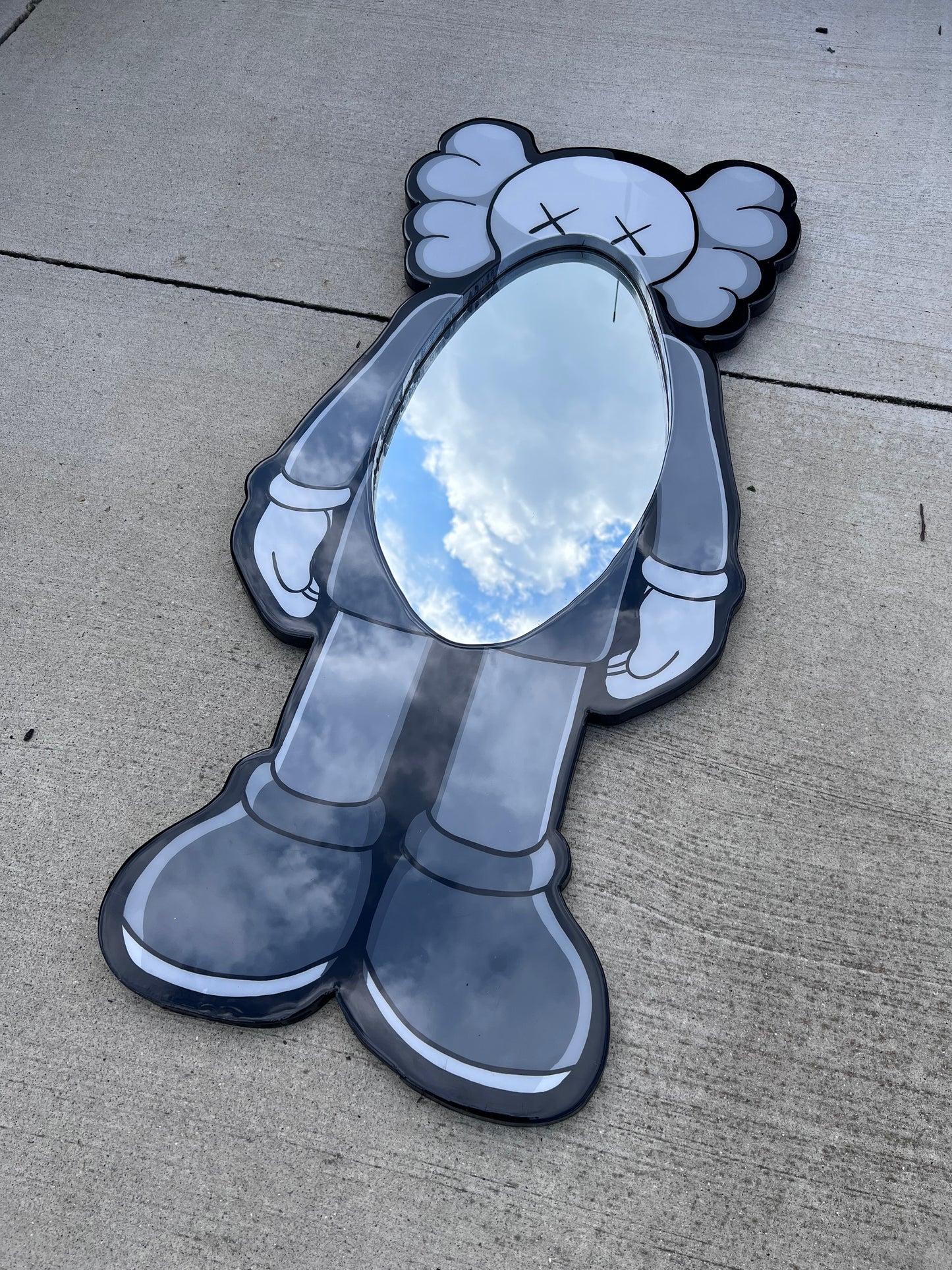Kaws inspired custom mirror