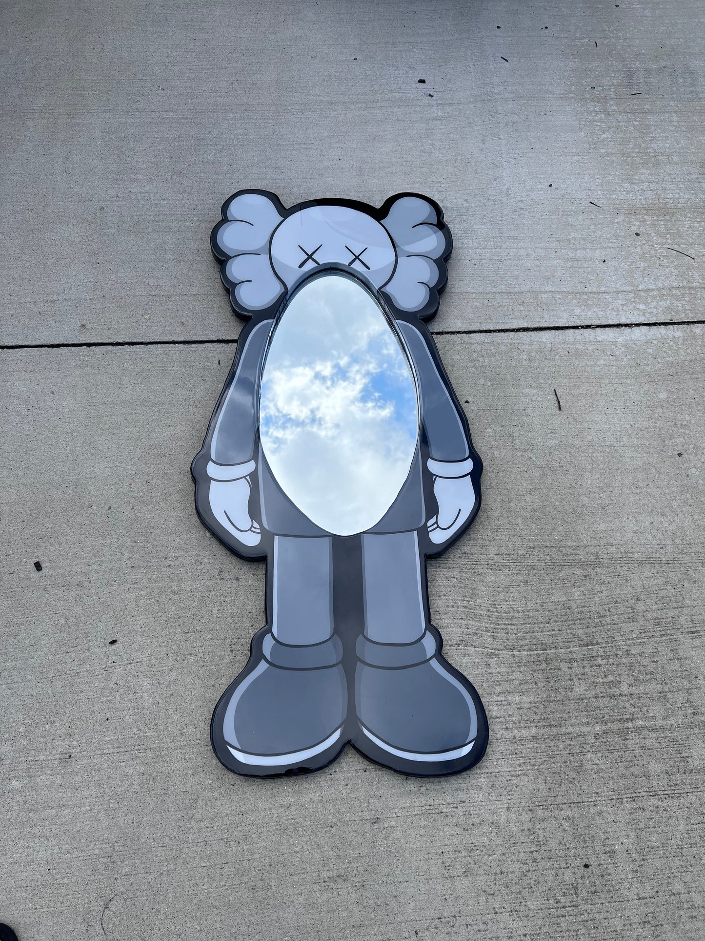Kaws inspired custom mirror