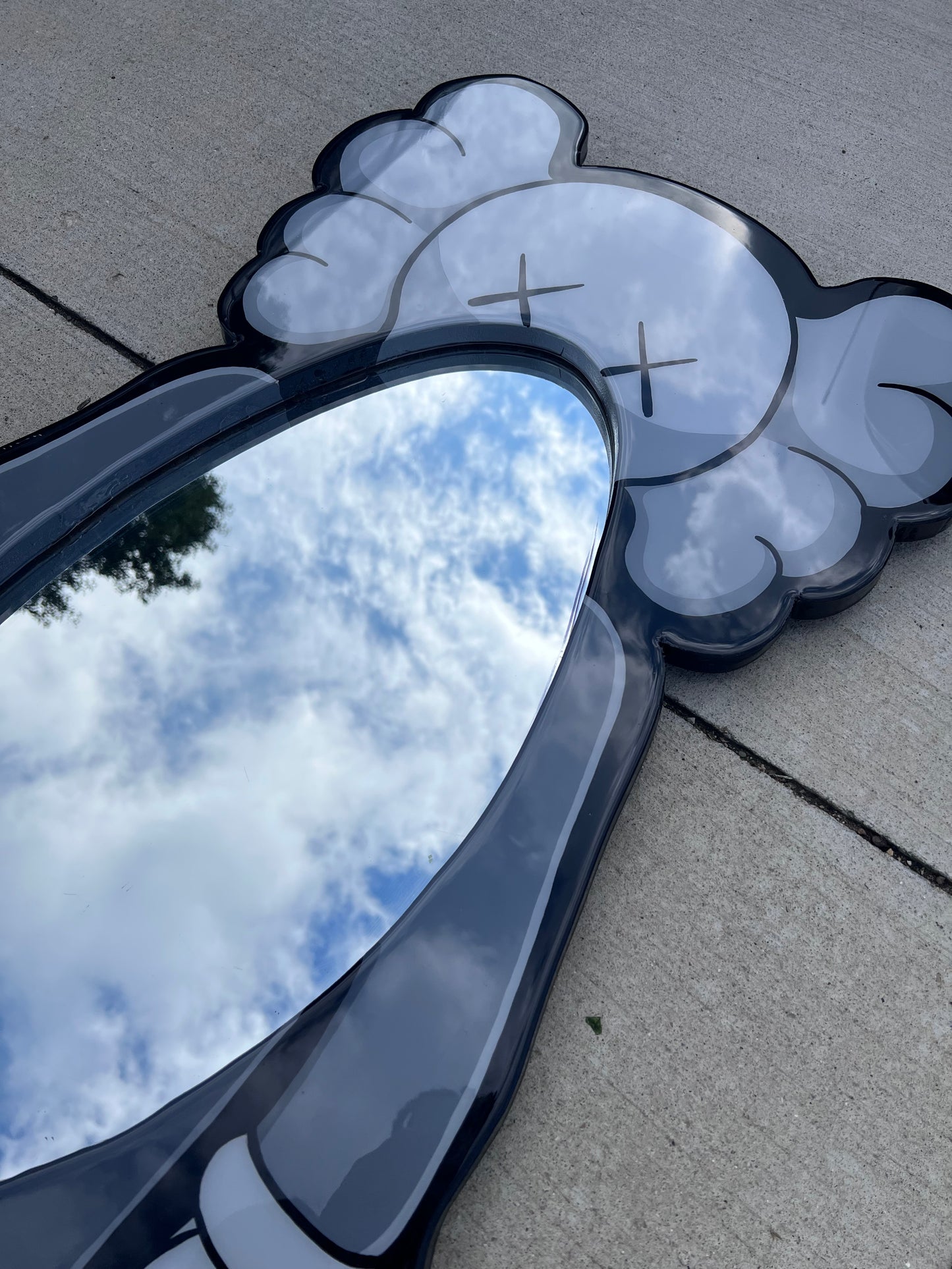 Kaws inspired custom mirror
