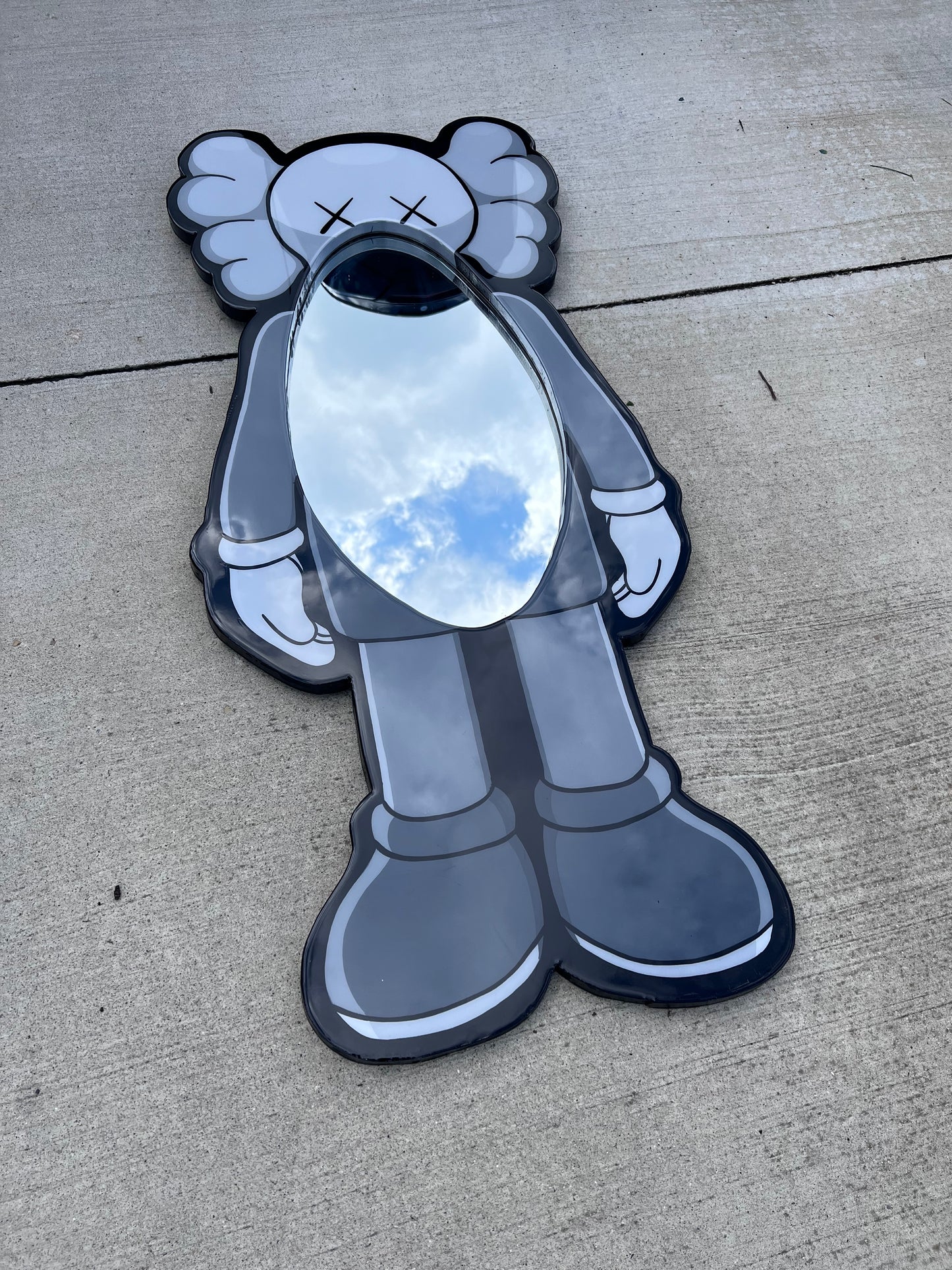 Kaws inspired custom mirror